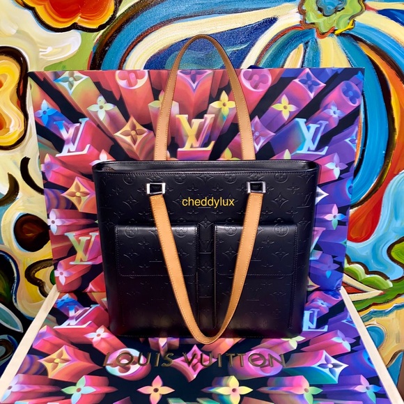 🛑SOLD🛑💻💼🤵‍♂️Authentic Rare Louis Vuitton Mat Vernis Stockton Tote Bag - Picture 5 of 16